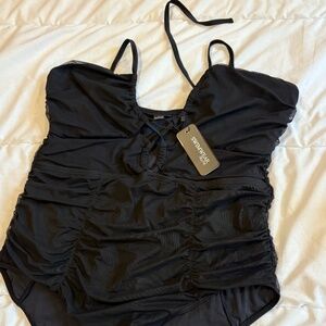 NWT, City Chic Black Swimsuit, sz 20